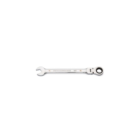 Gearwrench 15mm 90T 12 PT Flex Combi Ratchet Wrench KDT86715